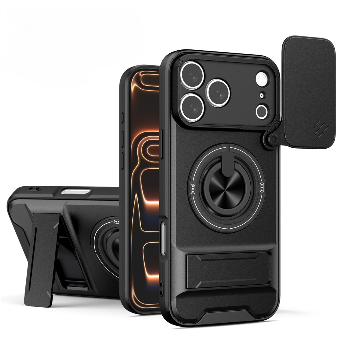 Ring Stand Case - Casing Ponsel Magnetik untuk iPhone 11