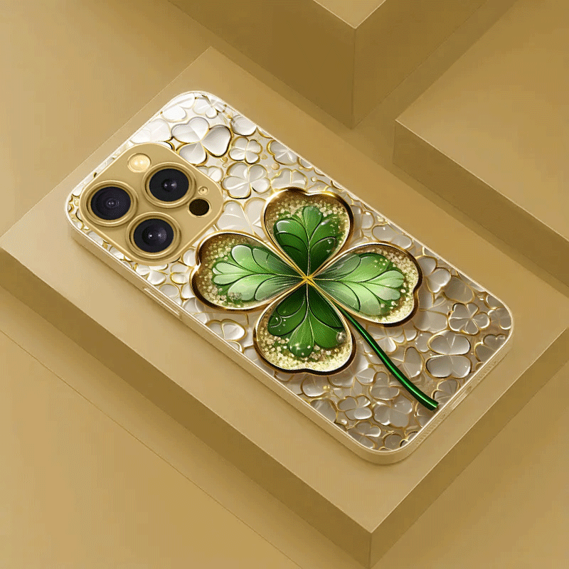 Phone Cases Green - Casing ponsel kaca dengan cat metalik