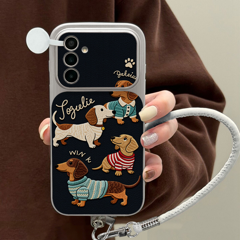 Phone Cases Cherry - Casing Ponsel Kartun Dachshund Untuk Samsung