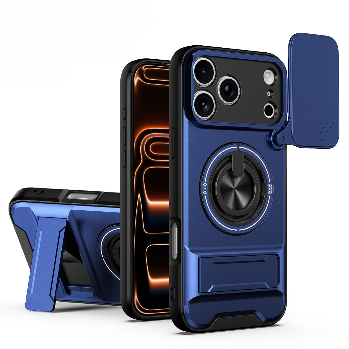 Ring Stand Case - Casing Ponsel Mewah dengan Penyangga Cincin