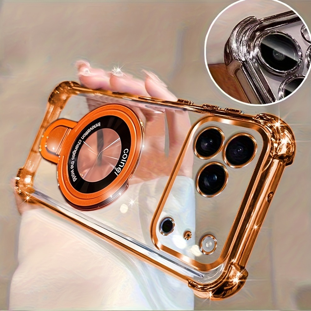 Luxury Plating Case - Casing Ponsel Mewah Transparan Berlapis untuk