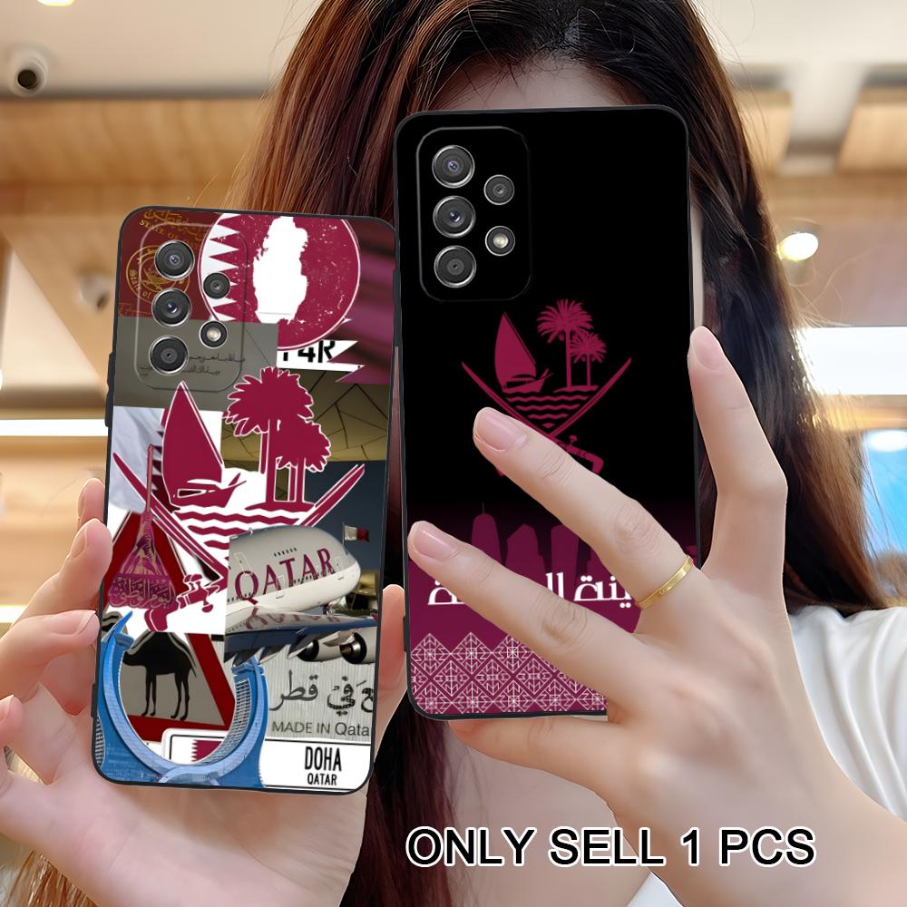 Phone Cases Qatar - Casing Ponsel TPU Matte Bendera Qatar