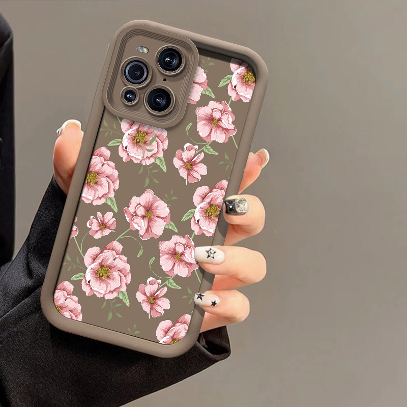 Phone Cases Oppo - Casing Ponsel Bunga Silikon untuk OPPO