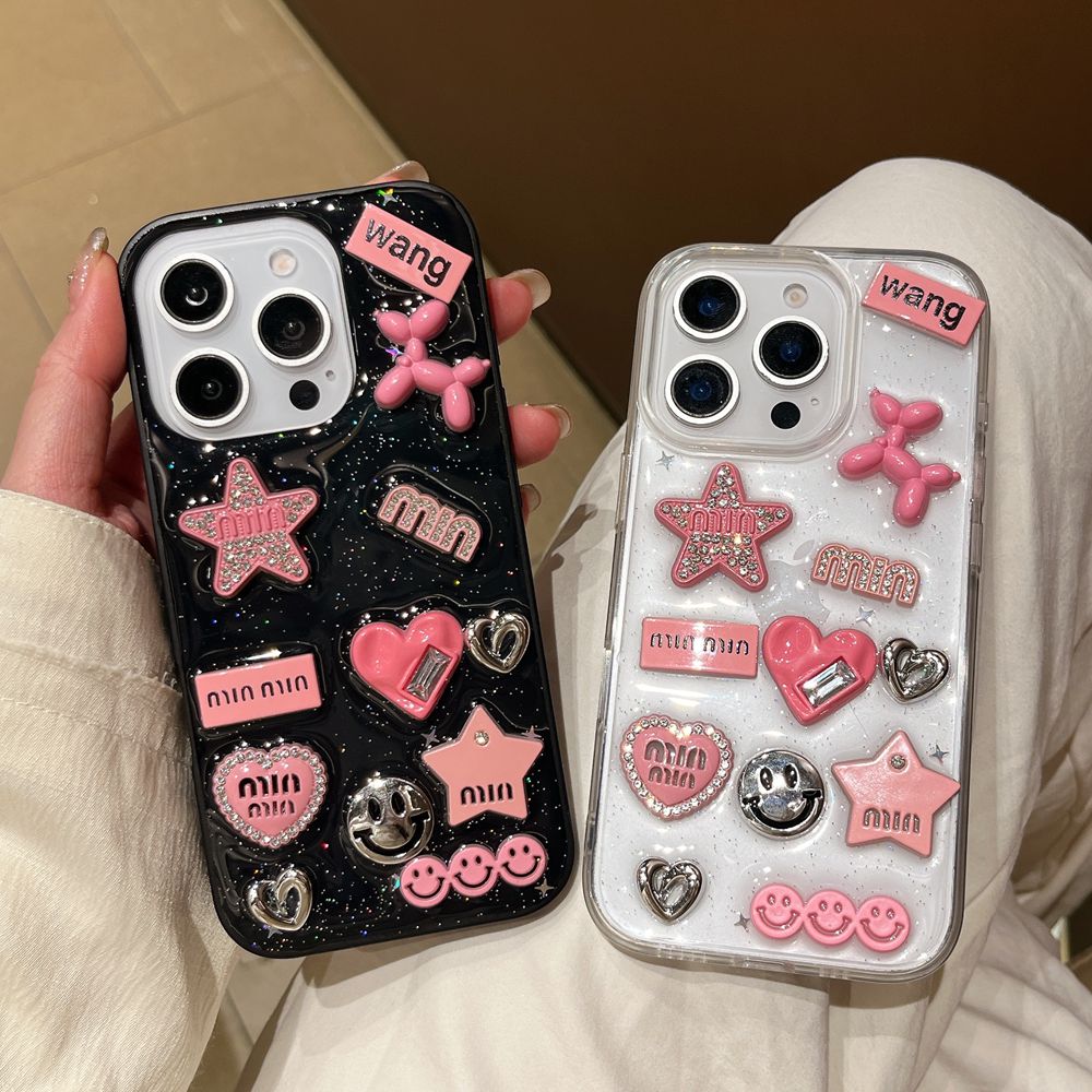 Phone Cases Dior - Casing ponsel 3D Love Heart Y2K,