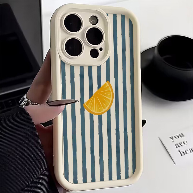 Phone Cases Xr Iphone - Casing Ponsel Motif Irisan Lemon Bergaris