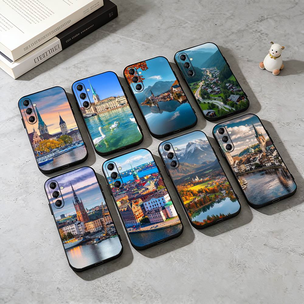 Zurich Phone Cases - Casing Ponsel Terinspirasi Zurich Silikon Hitam