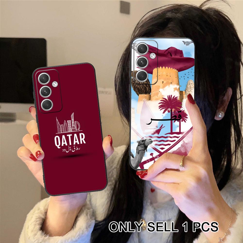 Phone Cases Qatar - Casing Ponsel TPU Matte Bendera Qatar