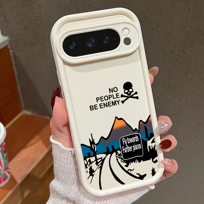 Phone Cases Google Pixel 9 - Casing Ponsel Bermotif Jalan Gunung untuk