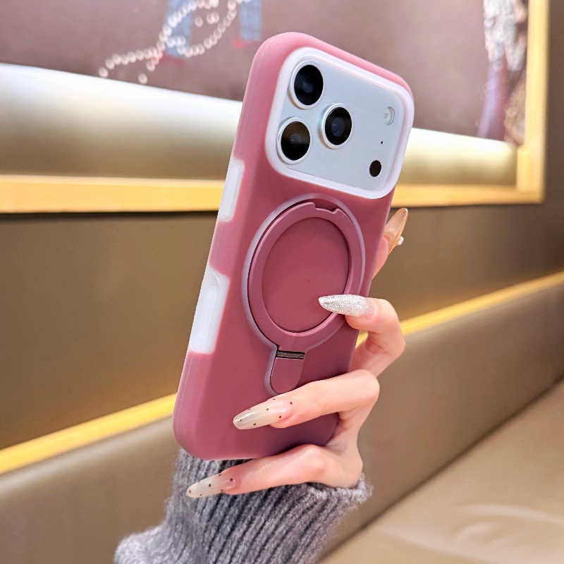 Ring Stand Case - Casing Ponsel Magsafe Mewah Berwarna-warni dengan