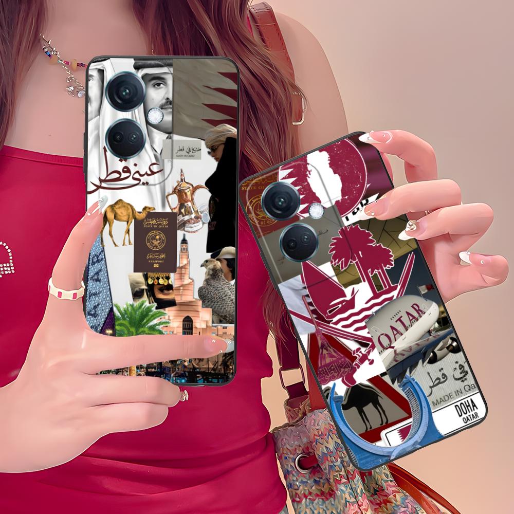 Phone Cases Qatar - Casing Ponsel TPU Matte Bendera Qatar