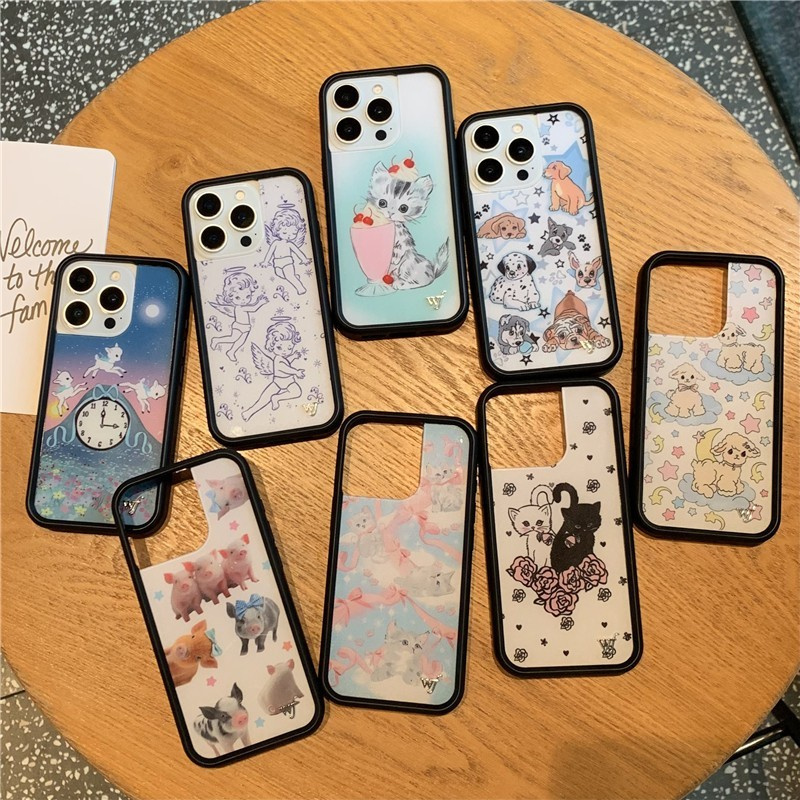 Phone Cases Wildflower - Casing HP Kucing Kartun Bunga Liar
