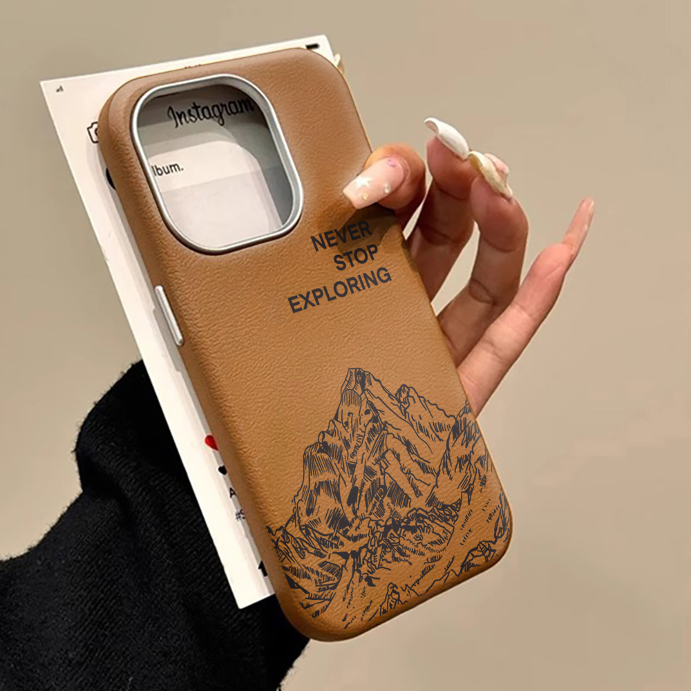 Samsung Galaxy S25 - Casing Sederhana Mewah Motif Gunung Untuk