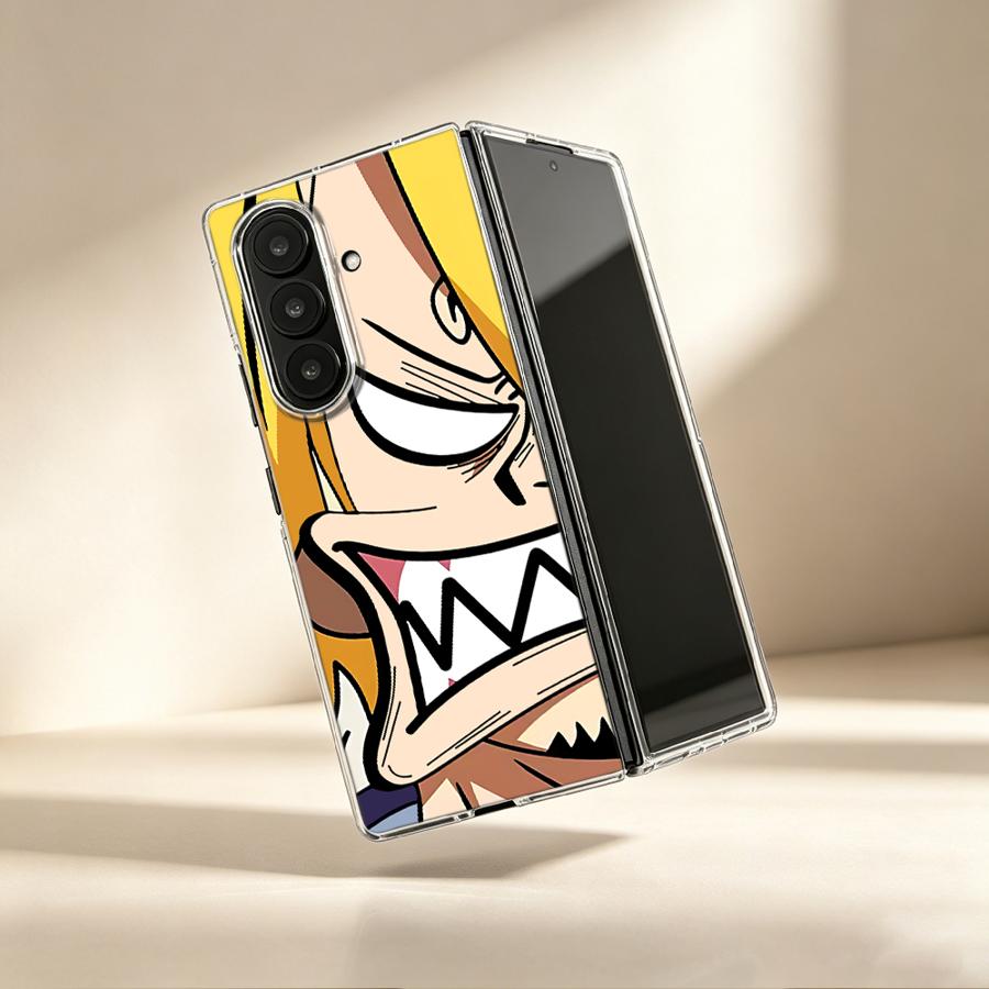 Phone Cases Z Fold 4 - Casing Anime Sanji Marah untuk Samsung