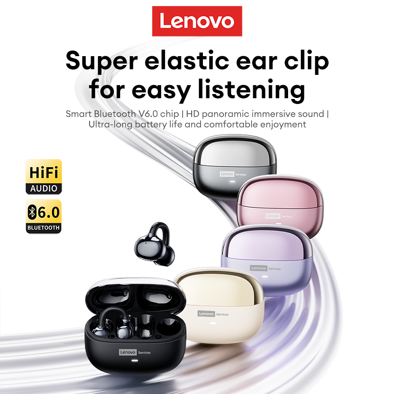 Phone Cases At H&M - Earphone Bluetooth Lenovo LE302 OWS Baru,