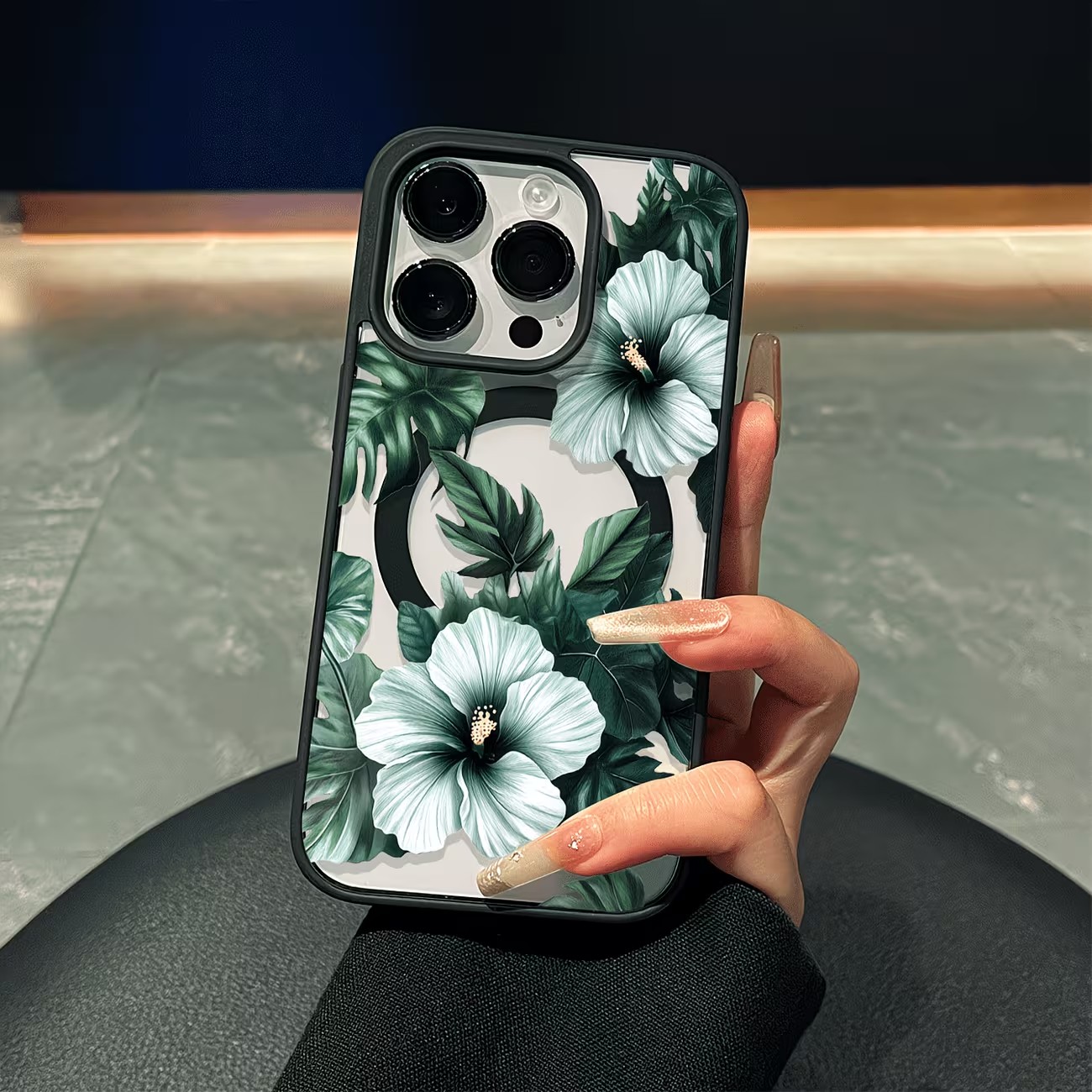 Phone Cases Green - Casing Ponsel Motif Bunga Hijau Untuk
