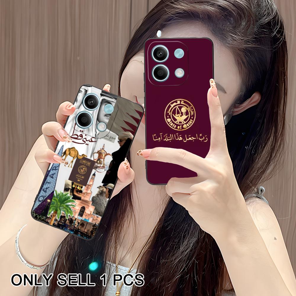 Phone Cases Qatar - Casing Ponsel TPU Matte Bendera Qatar