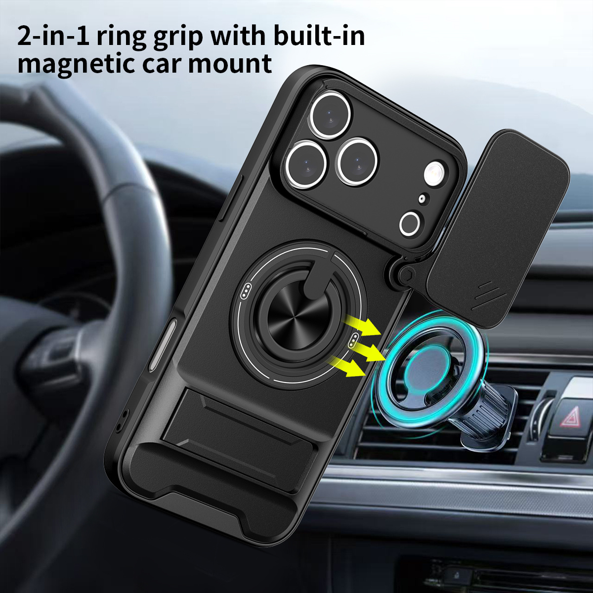 Casing Ponsel Magnetik untuk i - Ring Stand Case ulasan dan harga