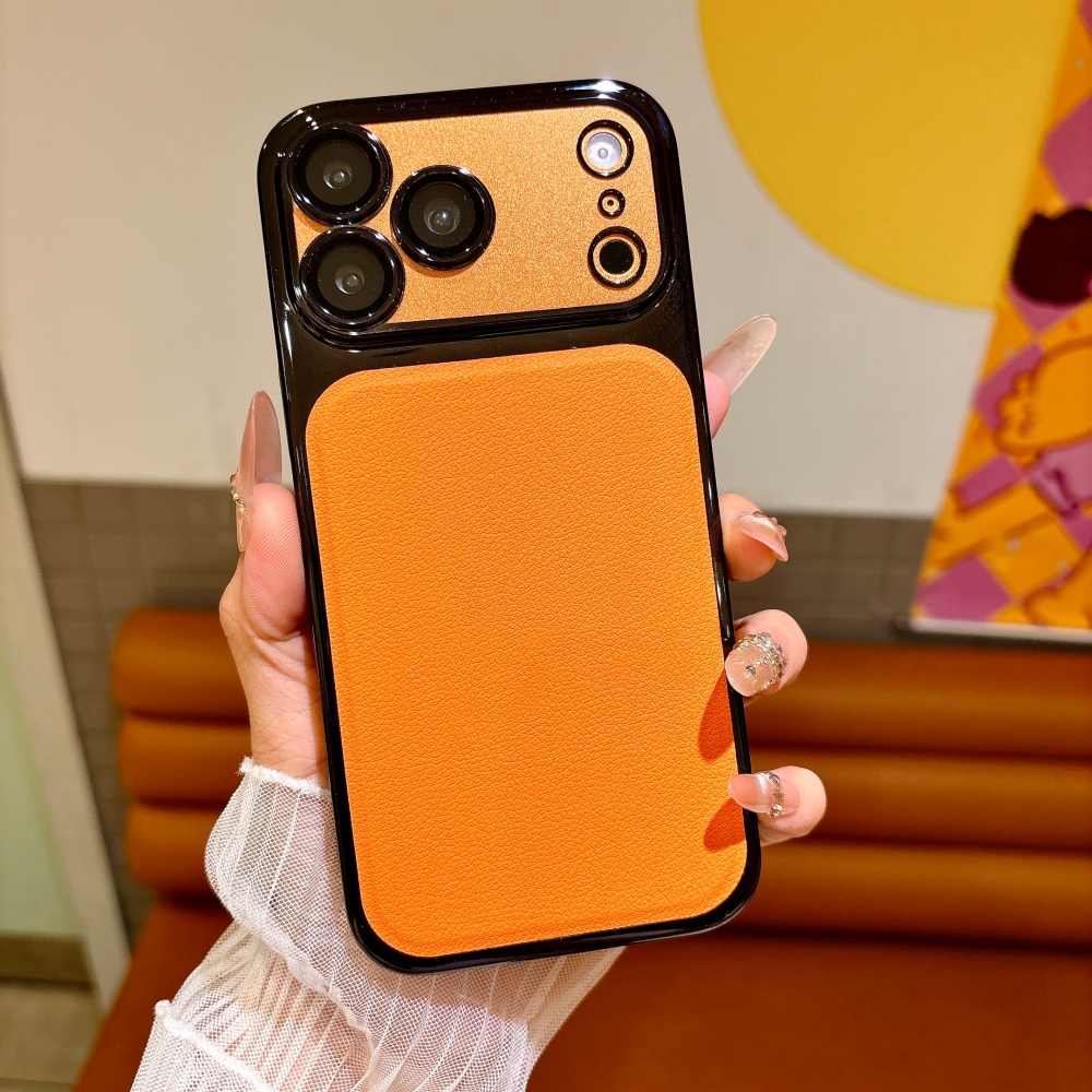 Casing Kulit PU Warna Solid Me - Luxury Plating Case ulasan dan harga