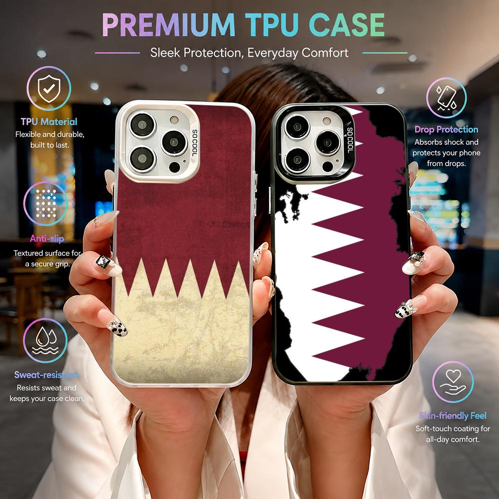 Casing Ponsel Bendera Qatar un - Phone Cases Qatar ulasan dan harga