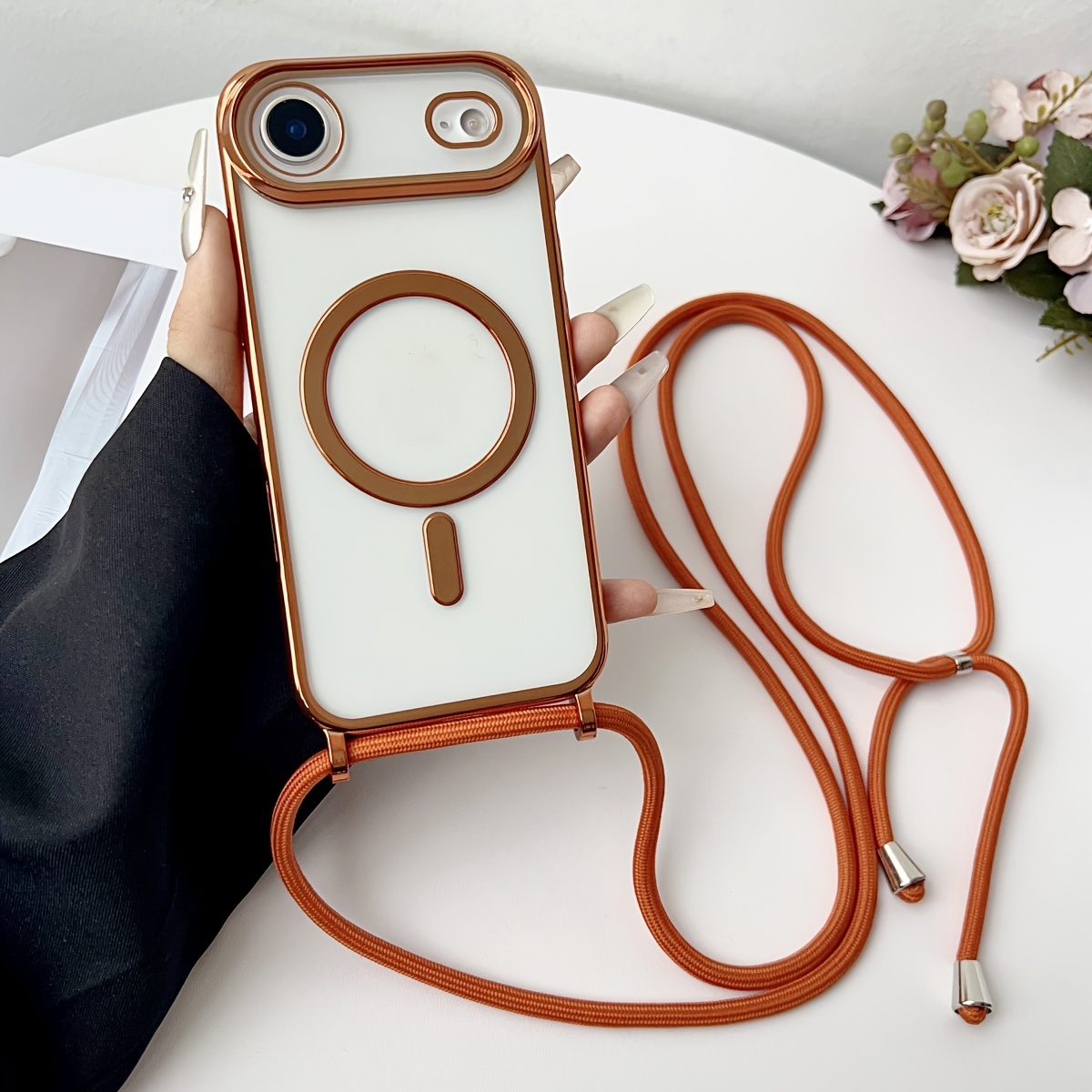 Casing Ponsel Transparan Magne - Luxury Plating Case ulasan dan harga