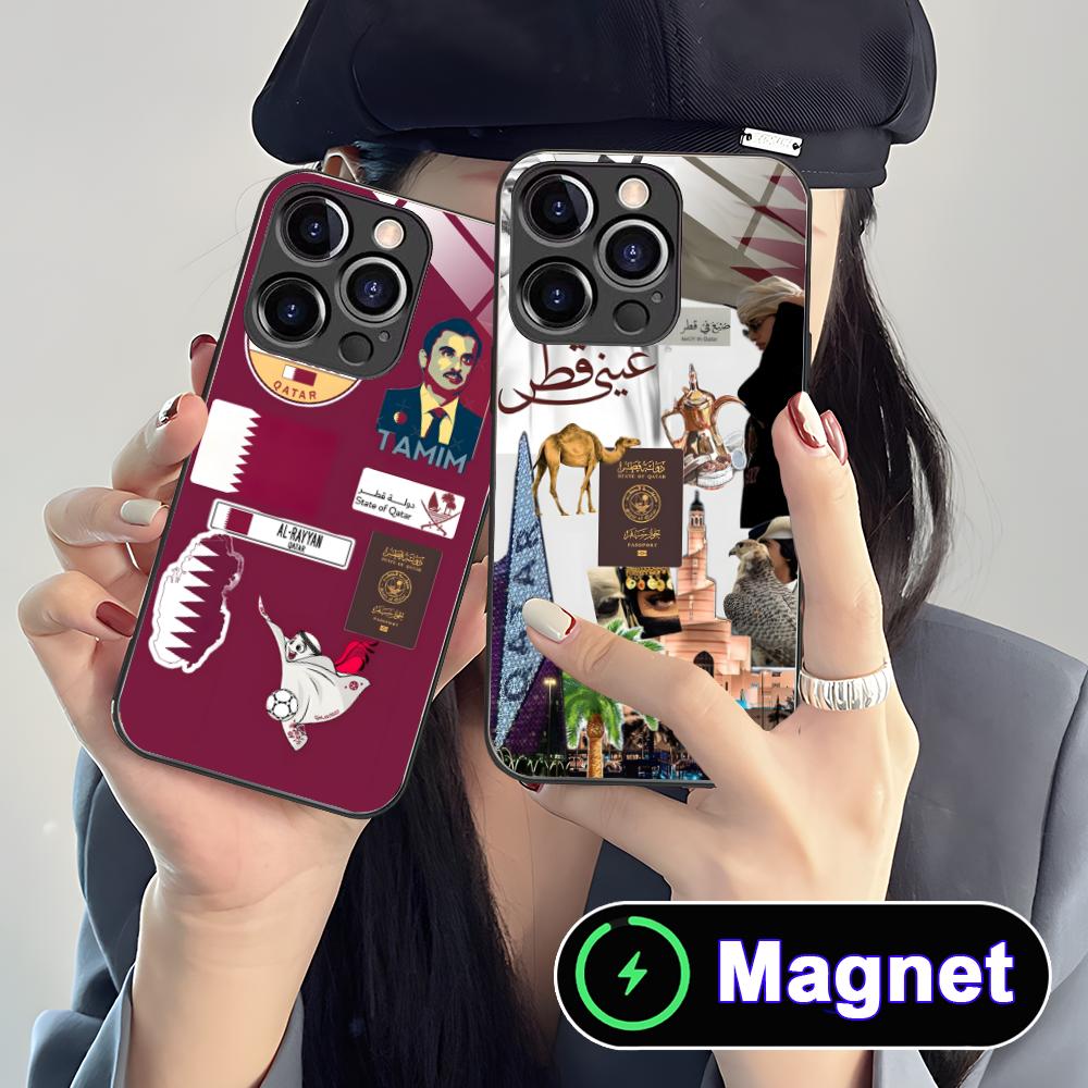 Casing Ponsel MagSafe Kaca Ben - Phone Cases Qatar ulasan dan harga