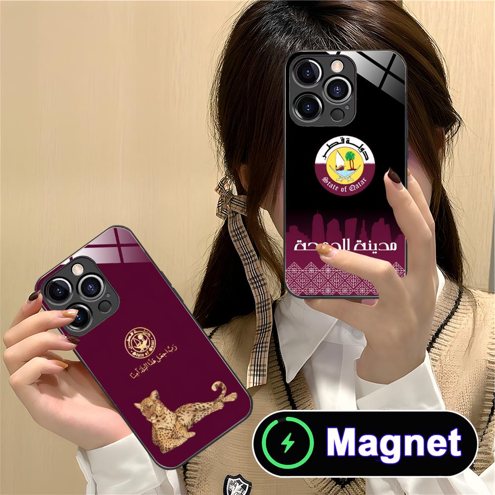 Casing Ponsel MagSafe Kaca Ben - Phone Cases Qatar ulasan dan harga