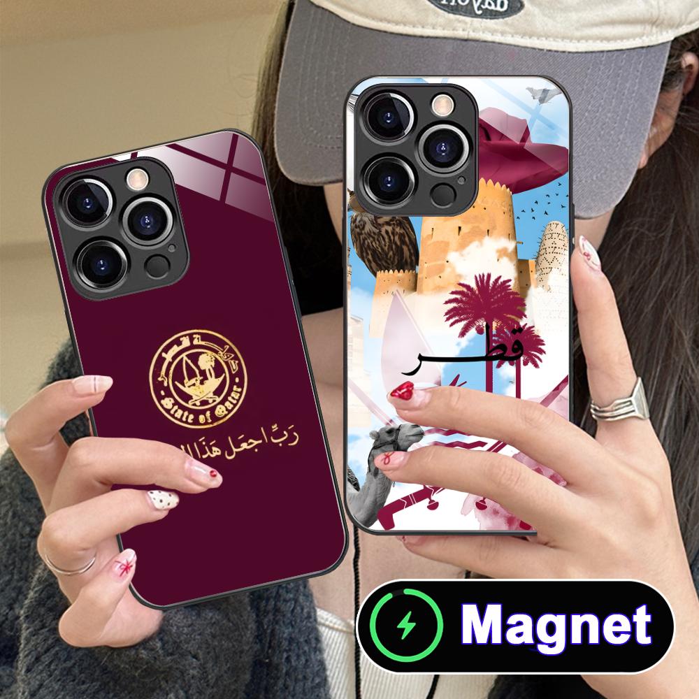 Casing Ponsel MagSafe Kaca Ben - Phone Cases Qatar ulasan dan harga
