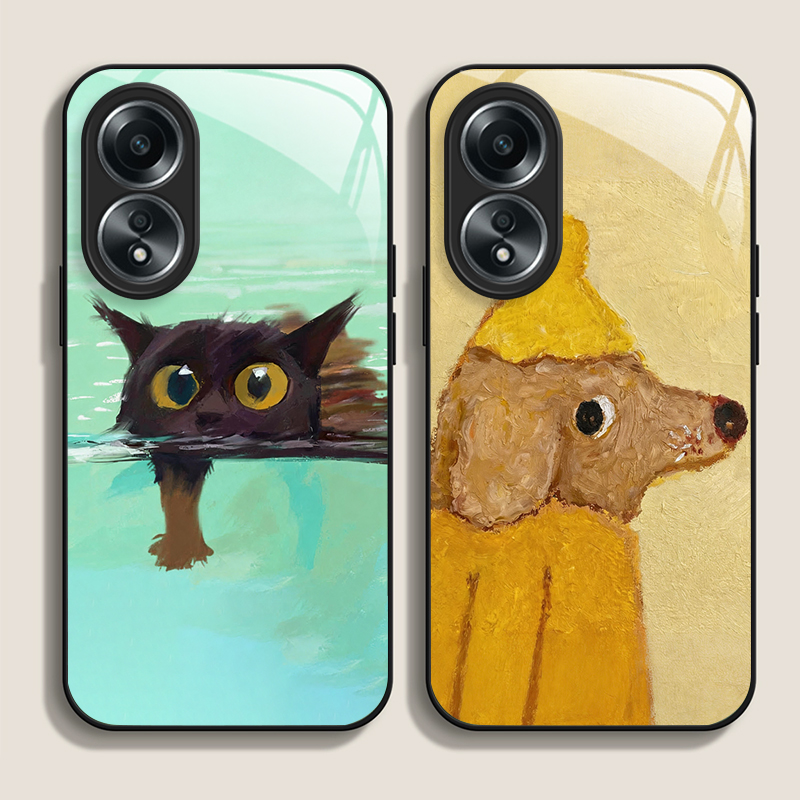 Casing Ponsel Kaca Temper Berd - Phone Cases Oppo ulasan dan harga
