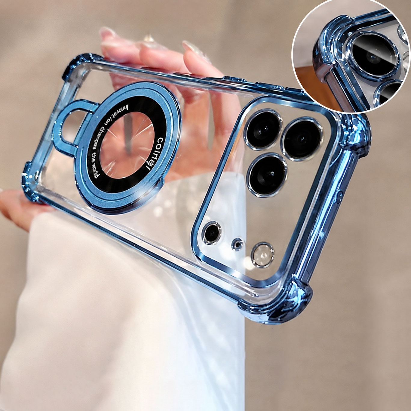 Casing Ponsel Mewah Transparan - Luxury Plating Case ulasan dan harga