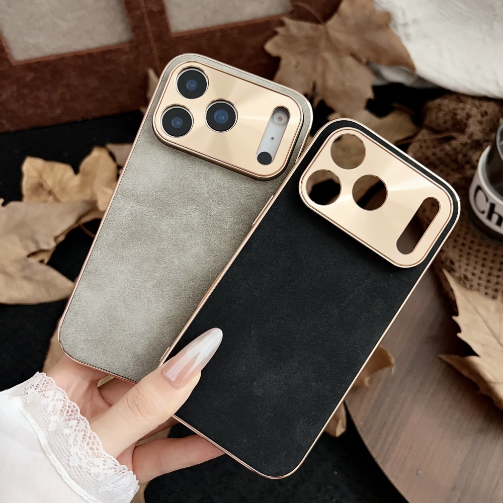 Casing Ponsel Kulit Domba Bisn - Luxury Plating Case ulasan dan harga