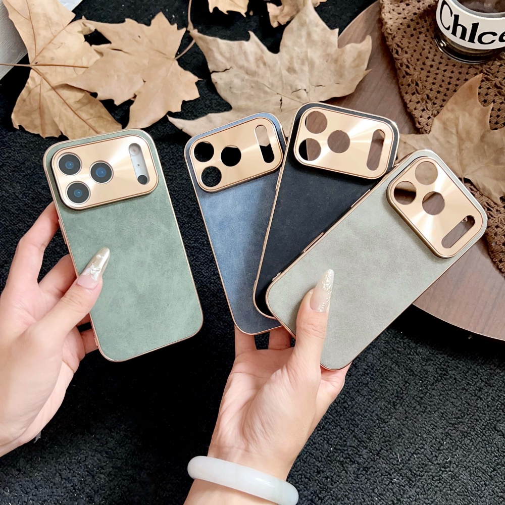 Casing Ponsel Kulit Domba Bisn - Luxury Plating Case ulasan dan harga