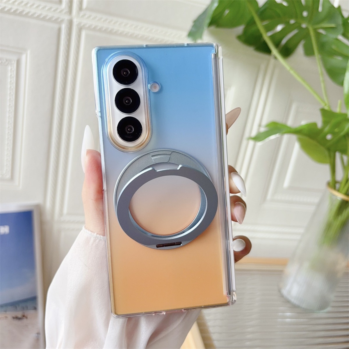 Casing Ponsel Magnetik dengan  - Ring Stand Case ulasan dan harga