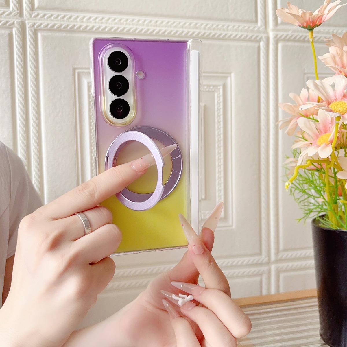 Casing Ponsel Magnetik dengan  - Ring Stand Case ulasan dan harga