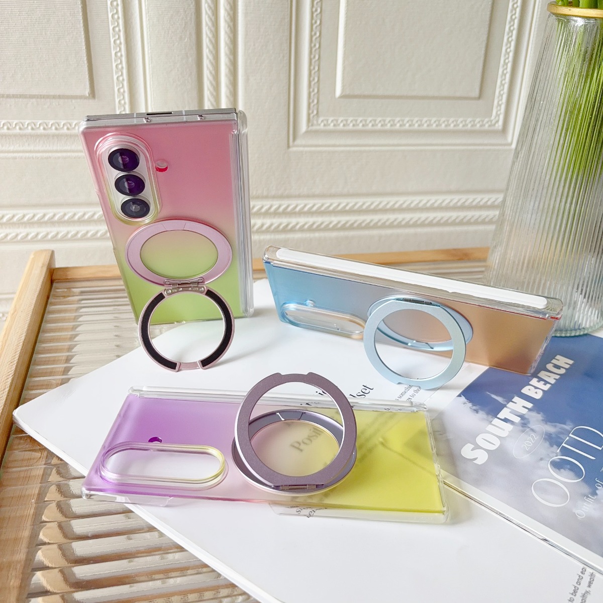 Casing Ponsel Magnetik dengan  - Ring Stand Case ulasan dan harga