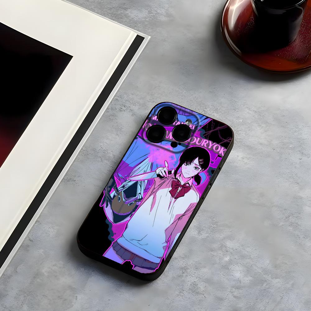 Casing HP Chainsaw Man Kobeni  - Phone Cases Black ulasan dan harga