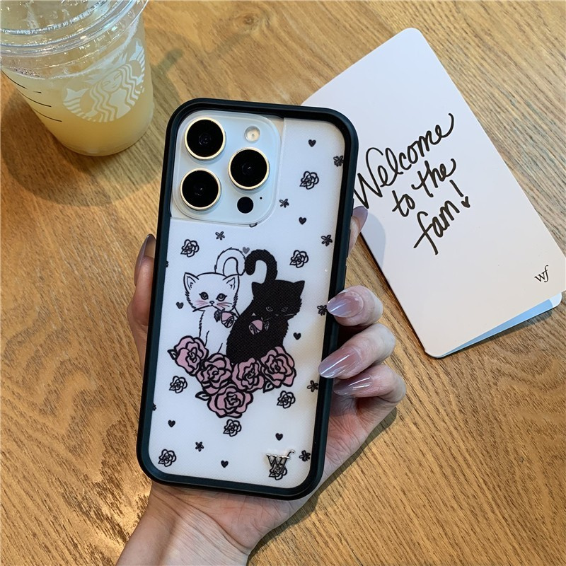 Casing HP Kucing Kartun Bunga  - Phone Cases Wildflower ulasan dan harga