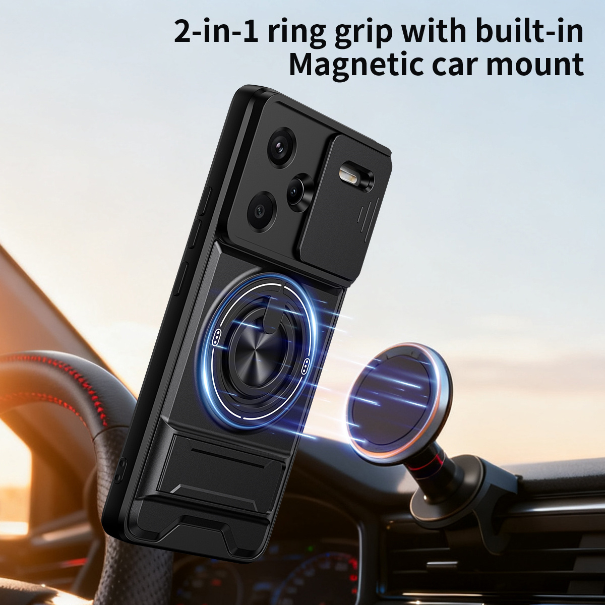 Casing Ponsel Lensa Geser untu - Ring Stand Case ulasan dan harga